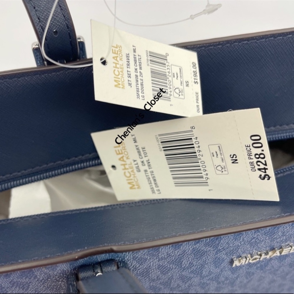 🔥HP🎉NeW! Michael Kors Gilly Drawstring Tote Set - Picture 8 of 9